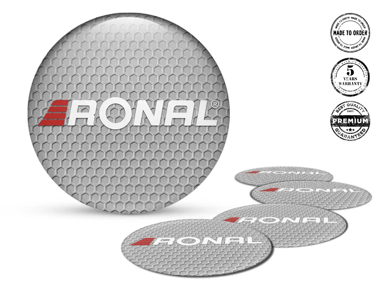 Ronal Calcomanías de Aro Edición Pegatinas Silicona Custom